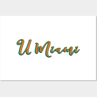 UMiami Sticker Posters and Art